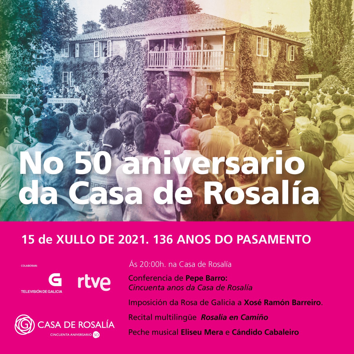 No 50 aniversario da Casa de Rosalía