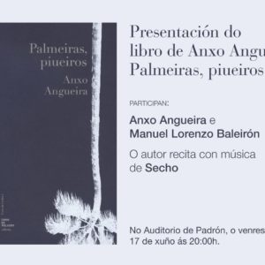 Presentación do libro 'Palmeiras, piueiros' de Anxo Angueira