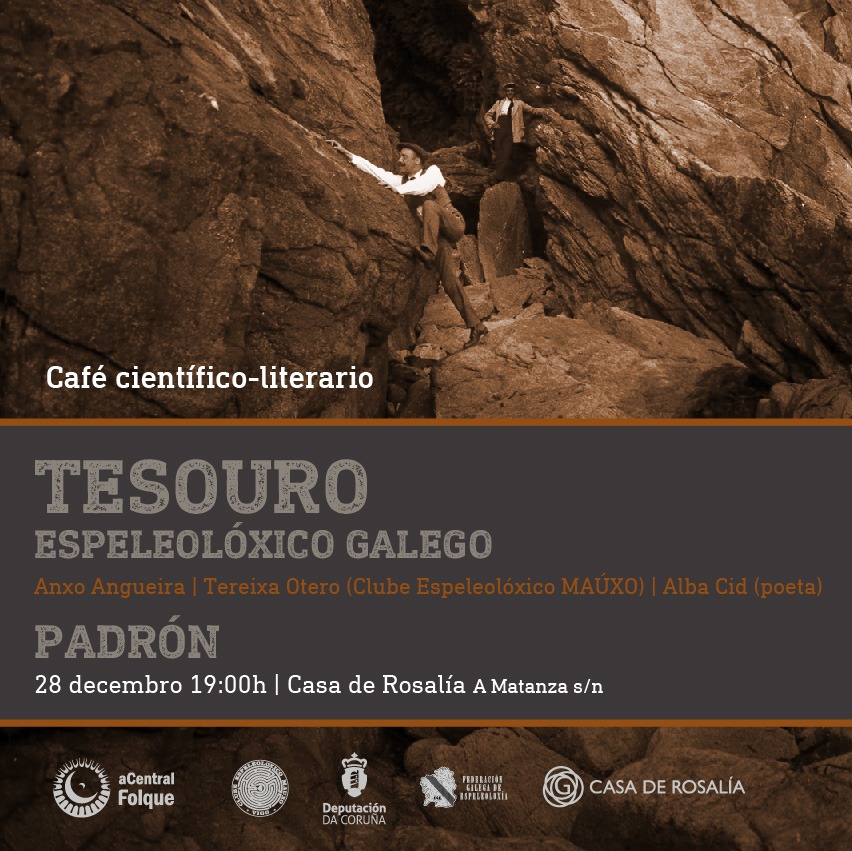 Presentación do libro 'Tesouro espeleolóxico galego'. Café científico-literario