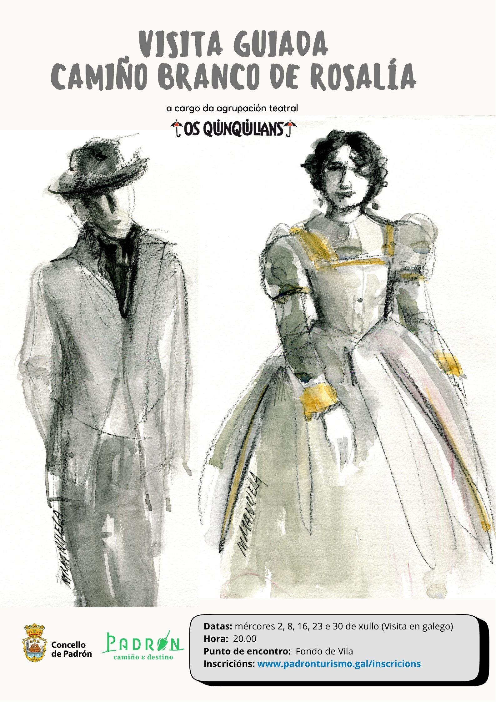 Visita teatral ‘Camiño Branco de Rosalía’